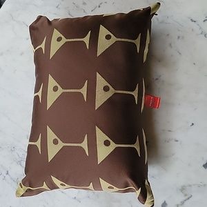 Pillow with Martini Print